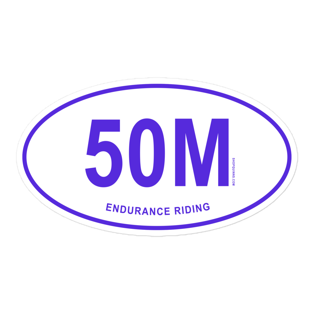 50 Mile Endurance Ride Sticker