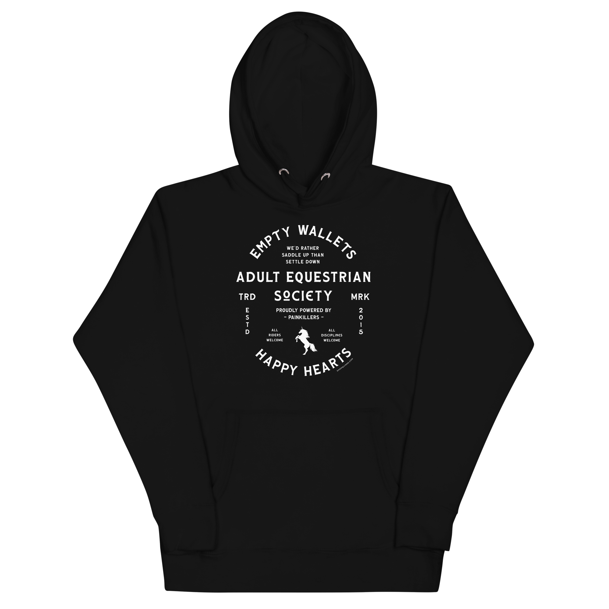 Adult Equestrian Society Hoodie - White