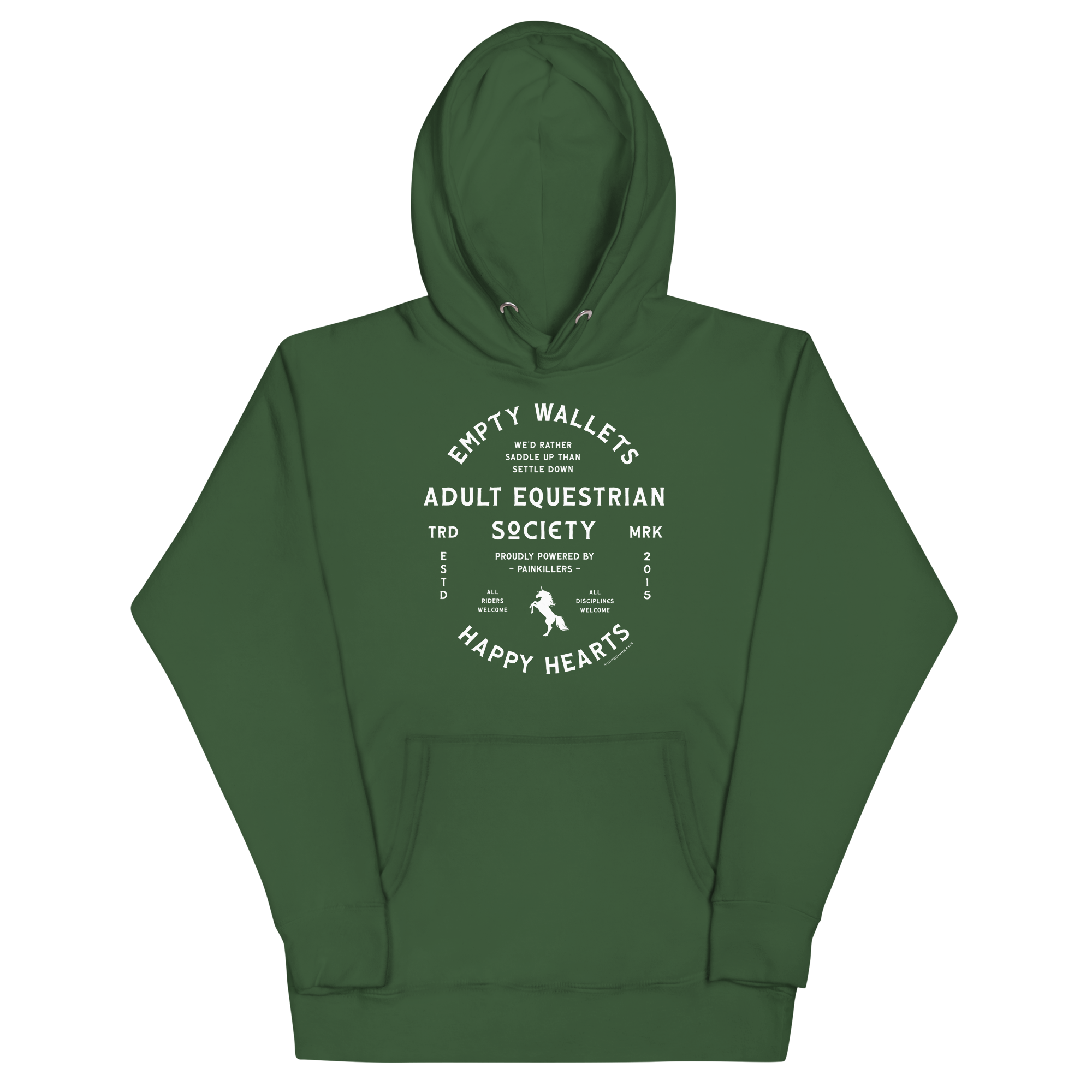 Adult Equestrian Society Hoodie - White